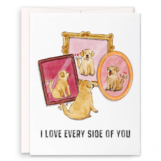 Love Every Side - Funny Valentines Day Card