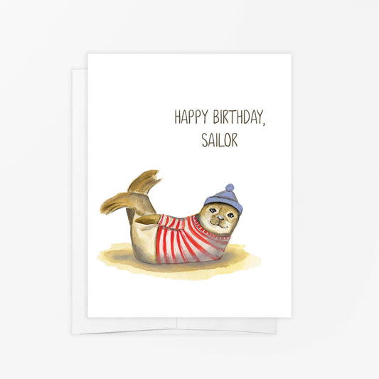 Greeting Card - Happy Birthday Sailor