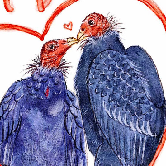 Vulture Till Death - Funny Valentines Day Card