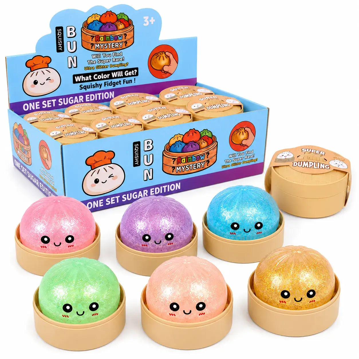 Mystery Steamed Bun Squishy Toy Glow-in-the-Dark
