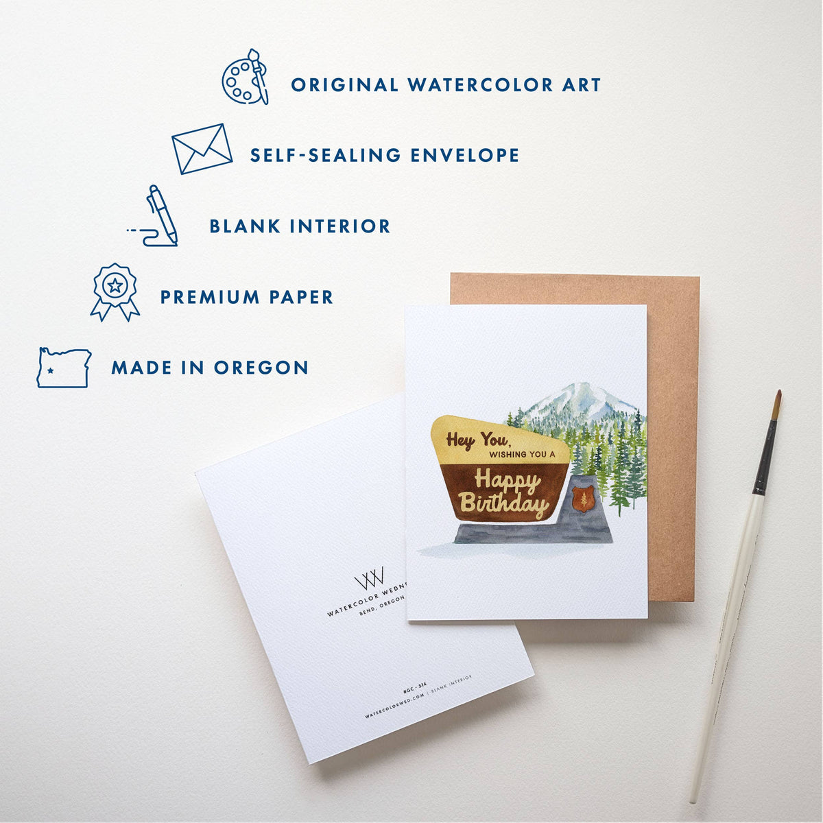 National Park Birthday Card | Hey You! Outdoorsy Design