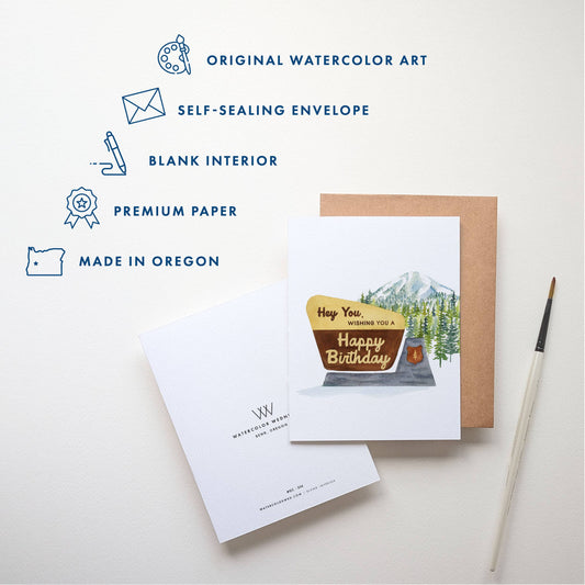 National Park Birthday Card | Hey You! Outdoorsy Design