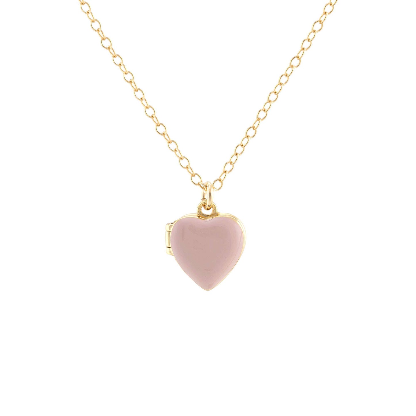 Enamel Heart Locket 18K Gold Vermeil