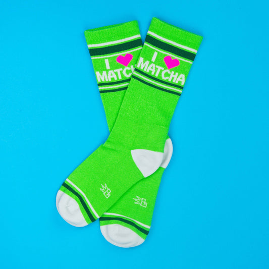 I ❤️ Matcha Gym Crew Socks