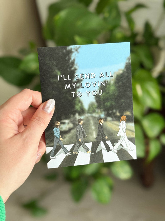 Send My Lovin' - 60's British Rock Band Music Card