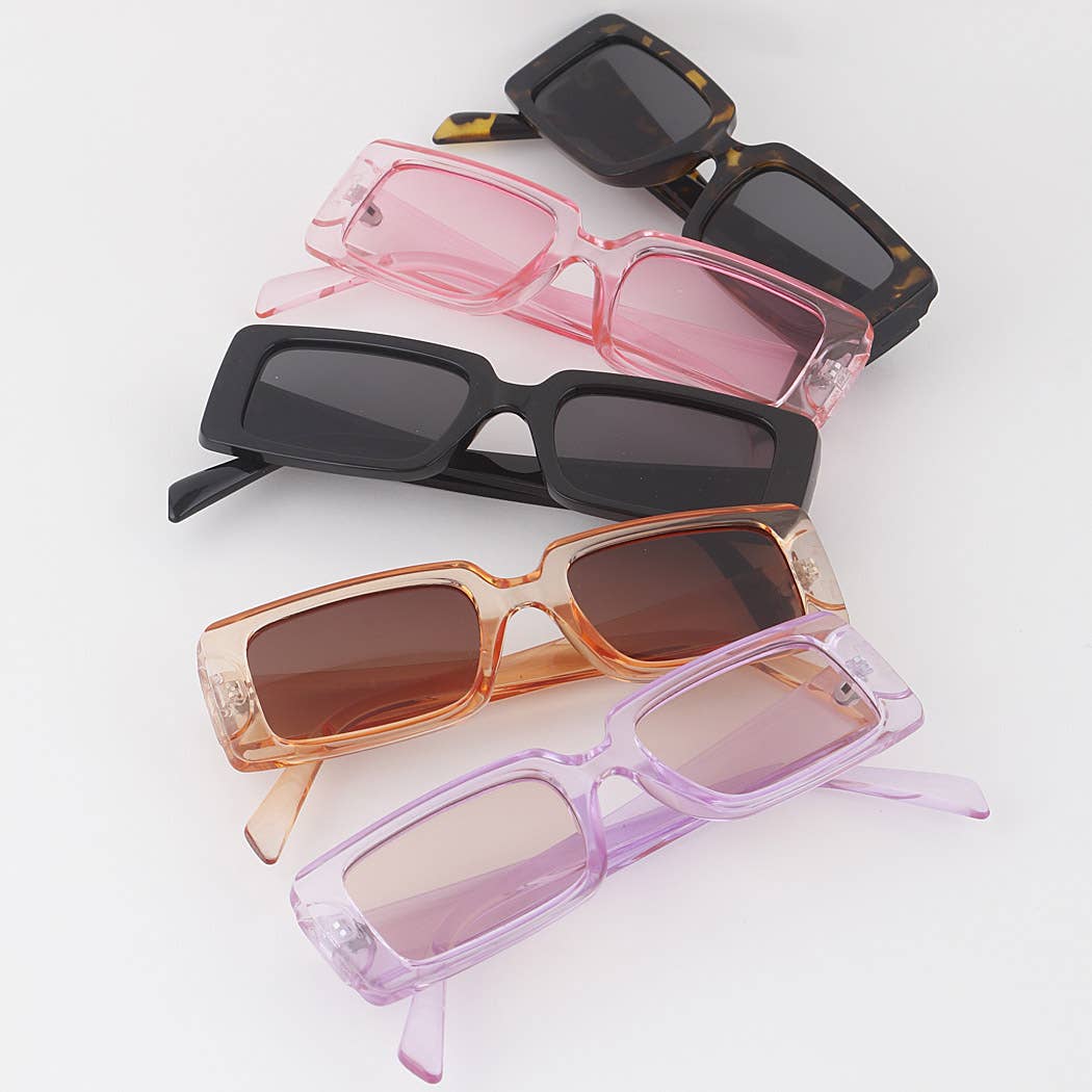 Retro Tinted Square Sunglasses