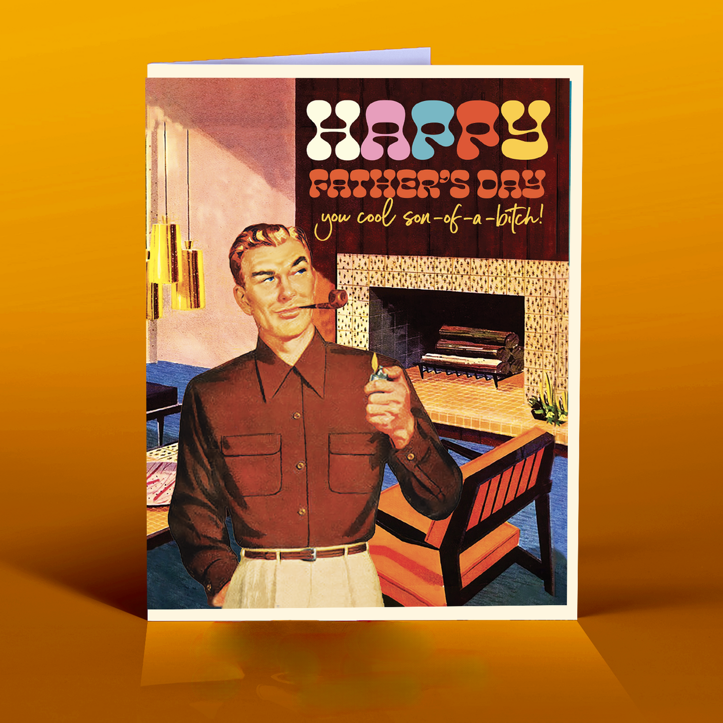 MIDCENTURY DAD father's day card