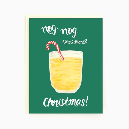Eggnog Christmas Card