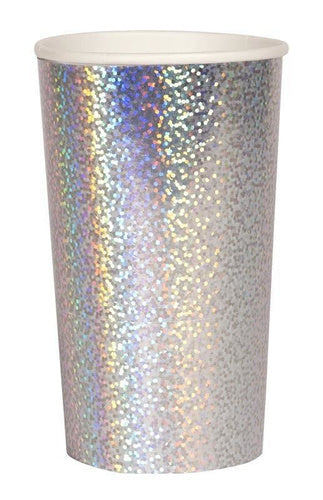 Meri Meri  Lg Sparkly Slvr Holographic