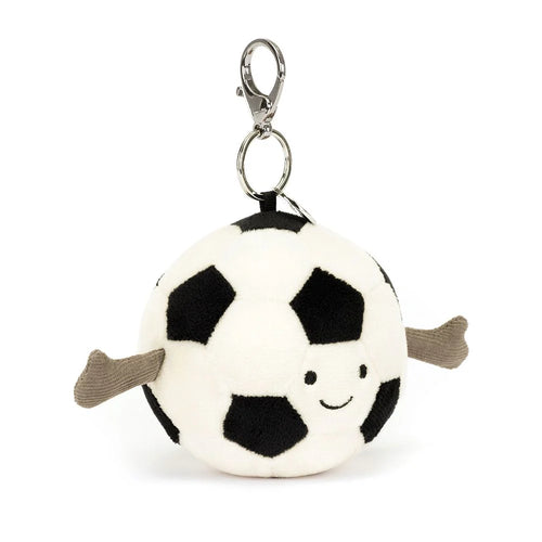 Jellycat Amuseables Sports Soccer Bag Charm - Front & Company: Gift Store