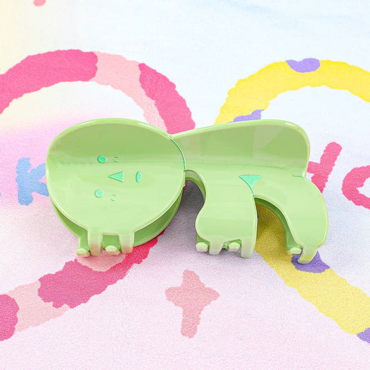 Playful Green Cartoon Character Hair Claw Clip