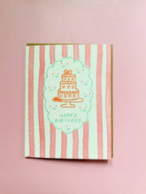 Load image into Gallery viewer, Pink Stripes Birthday Card
