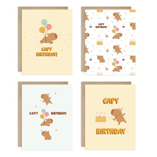 Capy Birthday Assorted Birthday Cards | Capybara