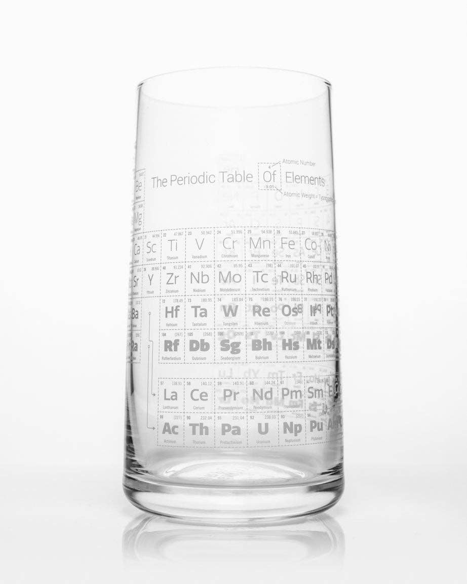Periodic Table Drinking Glass