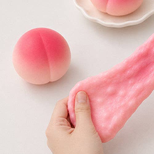 Peach Crunch Squishy - Soft & Stretchy ASMR Fidget Toy