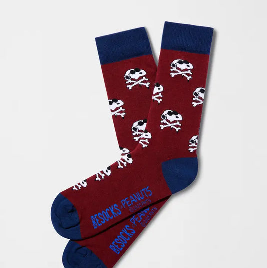BeSnoopy Skull - 100% Organic Cotton Socks | Burdeos Large