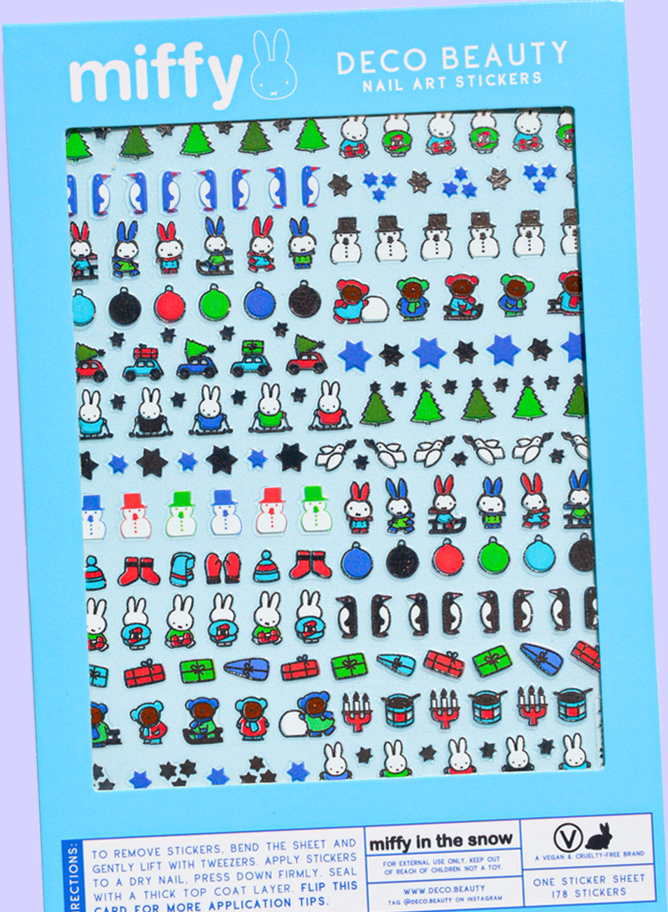 Nail Art Stickers - MIFFY IN THE SNOW
