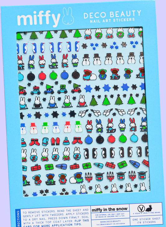 Nail Art Stickers - MIFFY IN THE SNOW