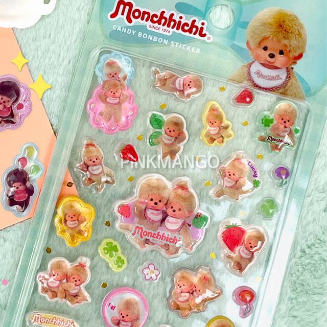 Limited Edition Monchhichi Candy Sticker Collection