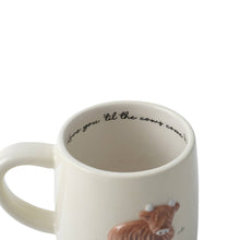 Load image into Gallery viewer, Bramble Farm Highland Cow Stoneware Mug In Gift Box
