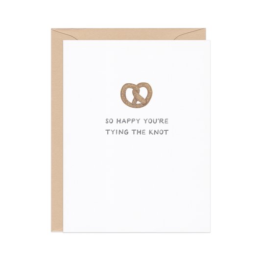 Tying the Knot - Food Pun Wedding Card
