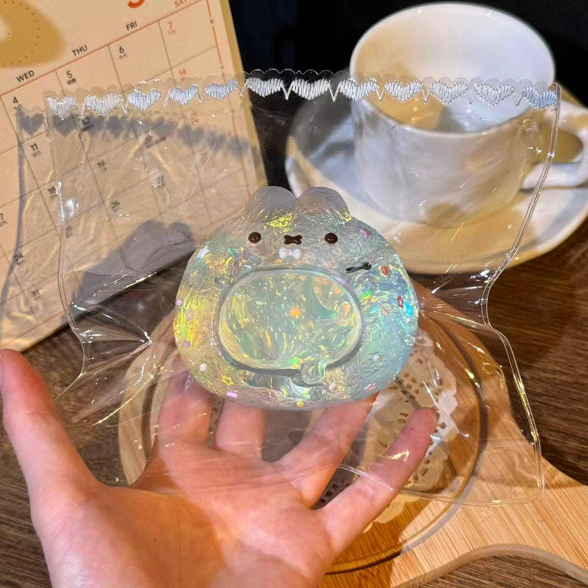 Blue Transparent Miffy Ball Taba Squishy