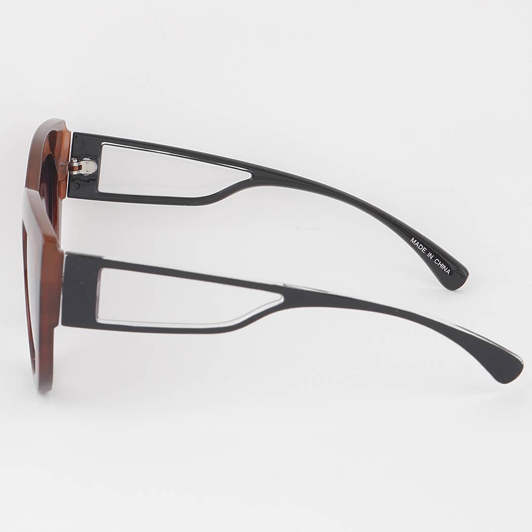 Tinted Round Cateye Sunglasses