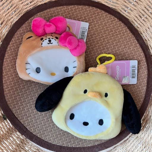 Sanrio Friends Costume Pouch Coin Purse Key Ring, Bag Charm