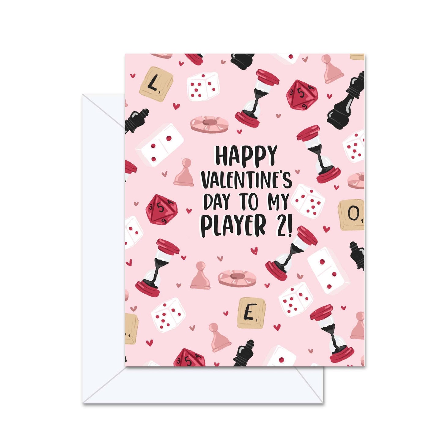 Happy Valentine's Day To My Player 2! - Greeting Card