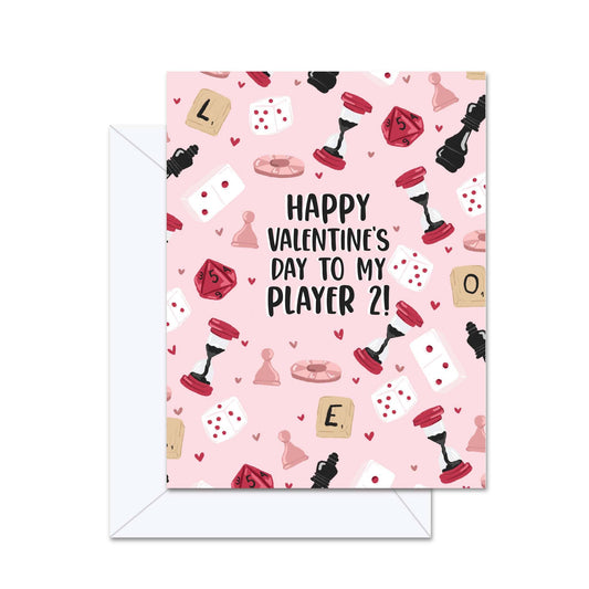 Happy Valentine's Day To My Player 2! - Greeting Card