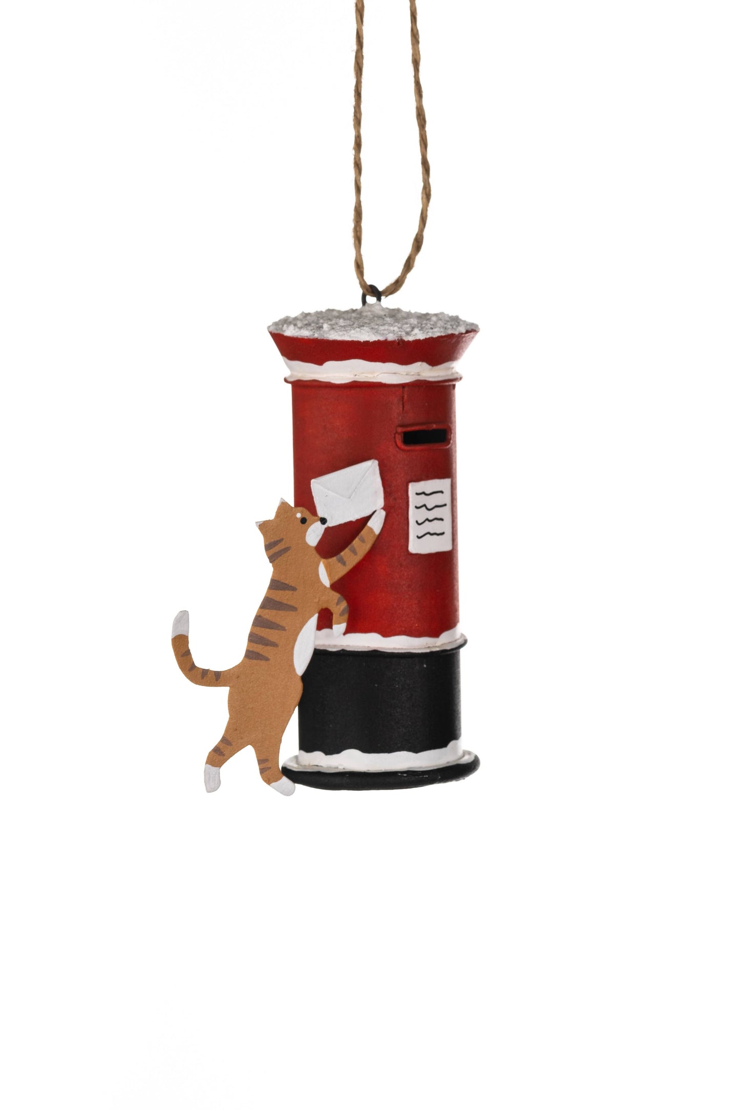 Posting Christmas Card Cat