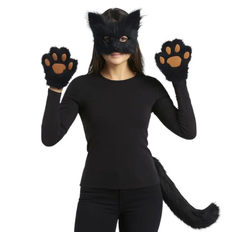 Black Cat Furry Costume Kit