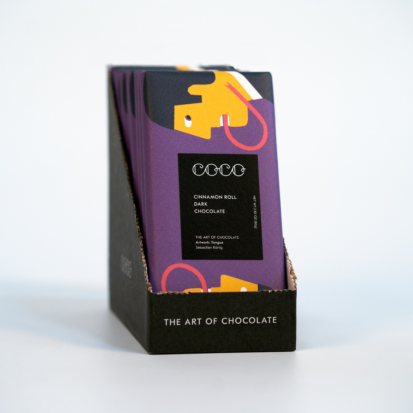 Cinnamon Roll Dark Chocolate Bar 80g
