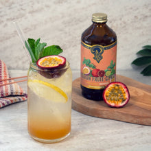 Load image into Gallery viewer, Passion Fruit Citrus Syrup 3.4 oz  - cocktail mocktail mixer
