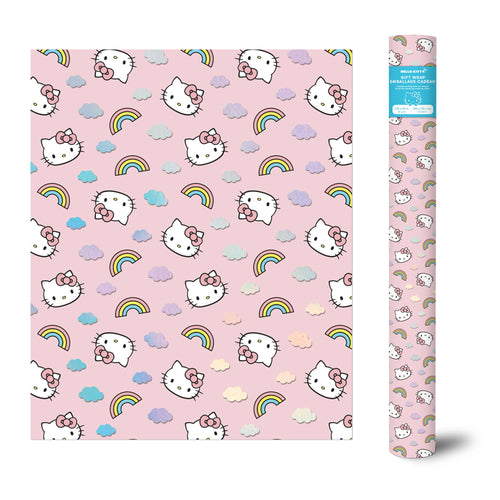 Hello Kitty Rainbow Skies Gift Wrap - Front & Company: Gift Store