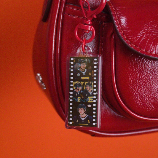 Shane + Ilya Heated Rivalry Film Strip Bag Charm