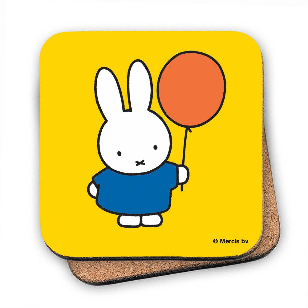 Miffy Holding a Balloon Cork Coaster