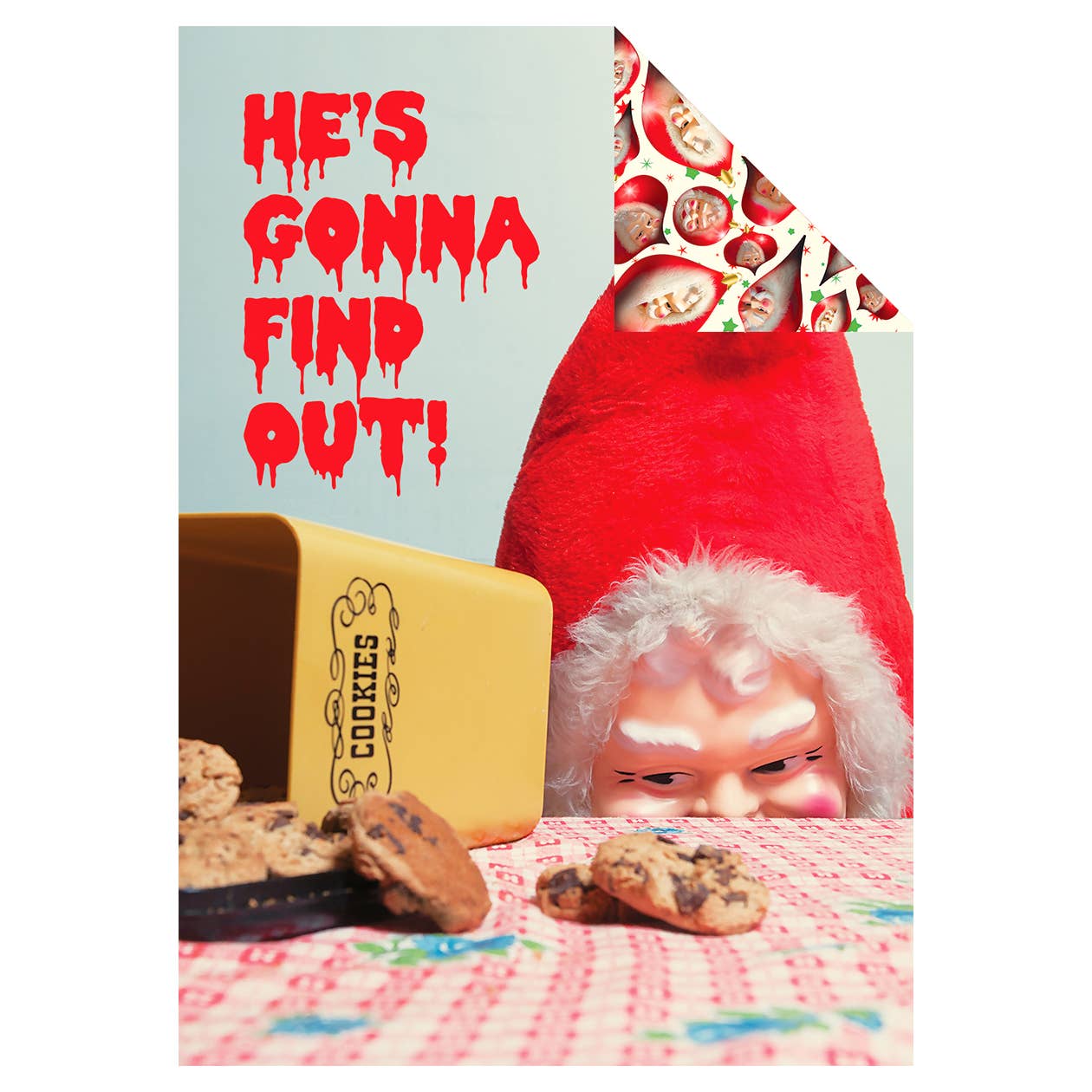 Creepy Santa Mixed Gift Wrapping Paper Set