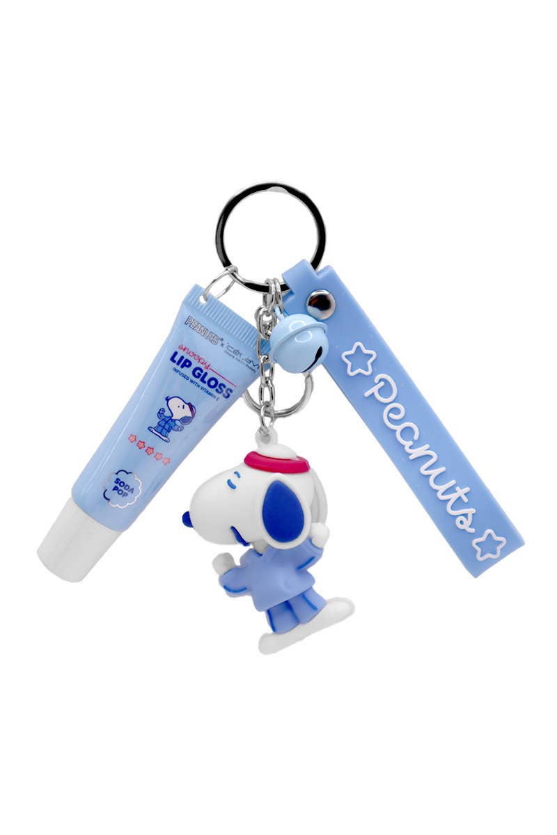 Soda Pop Snoopy Lip Gloss w/ Keychain