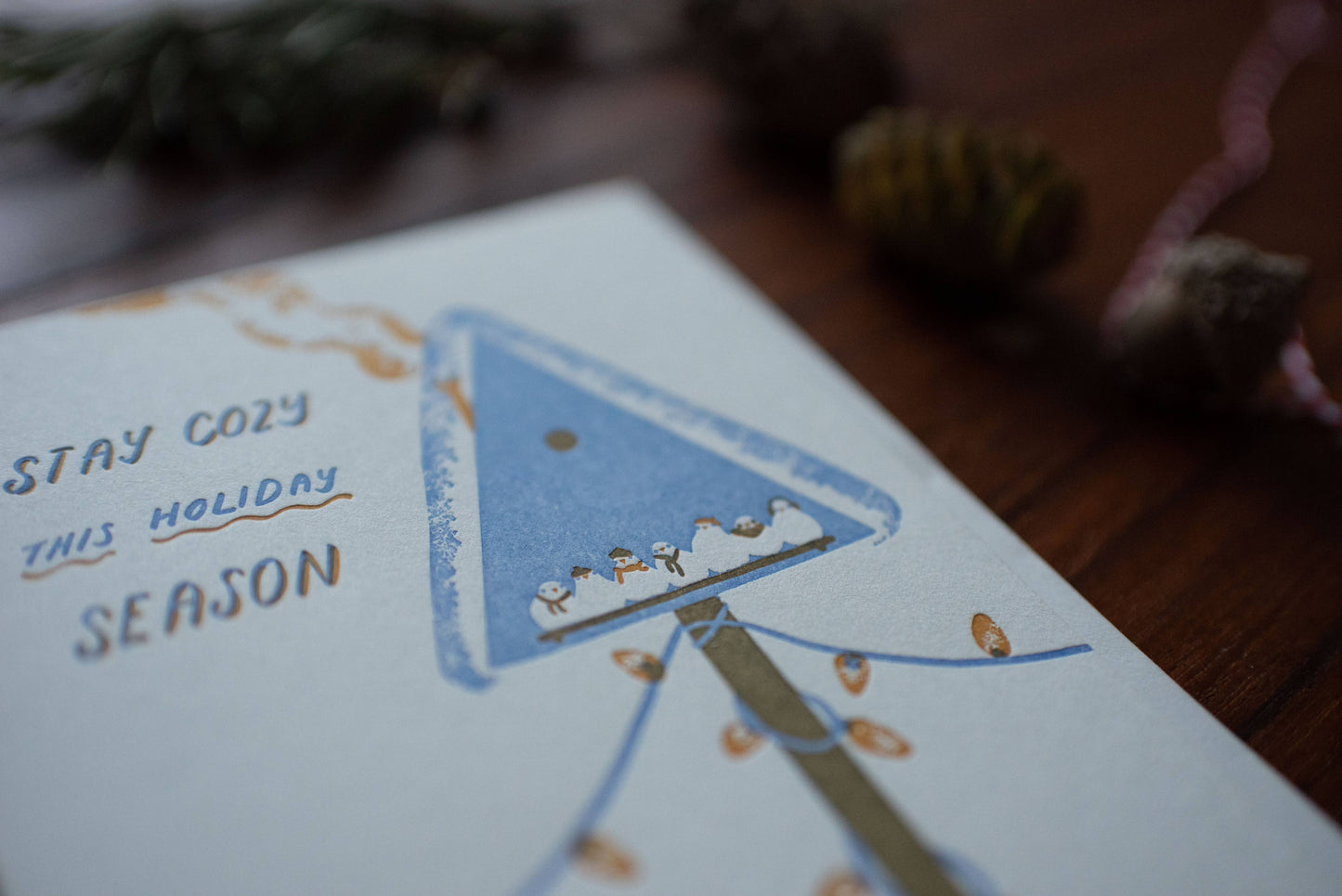 Stay Cozy | Holiday | Letterpress Card