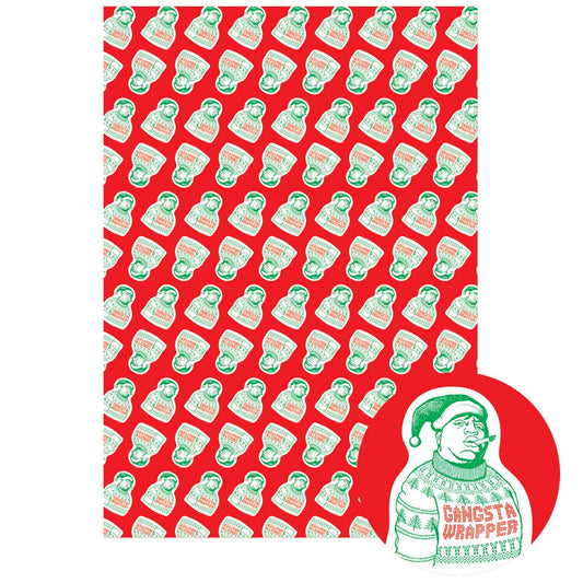 Gangsta Wrapper Biggie Gift Wrapping Paper (Single Sheet)