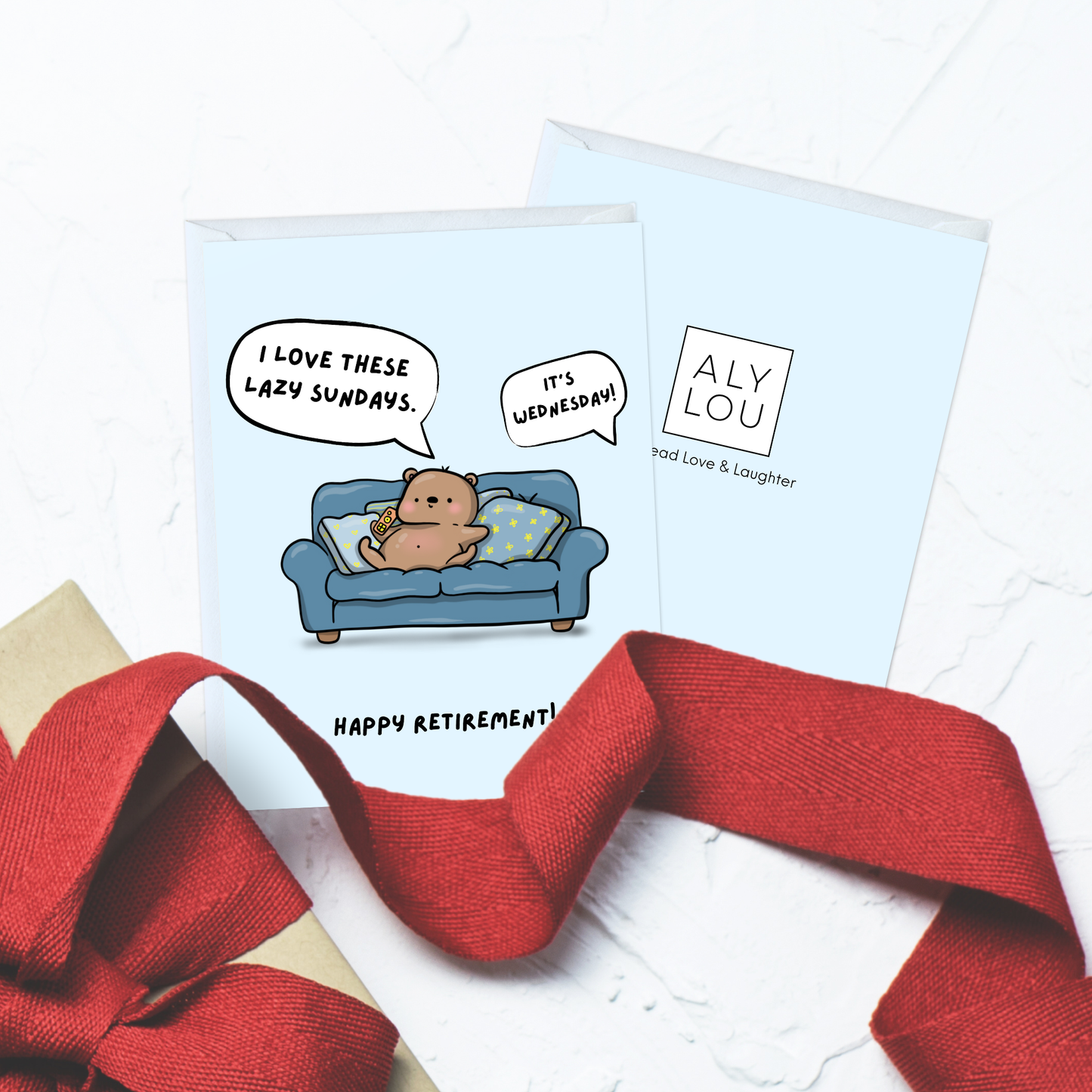 Funny Retirement Sarcastic Greeting Card (Lazy Sundays))