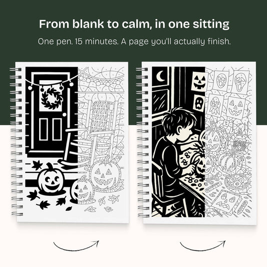 One Color Coloring Book - Autumn Edition
