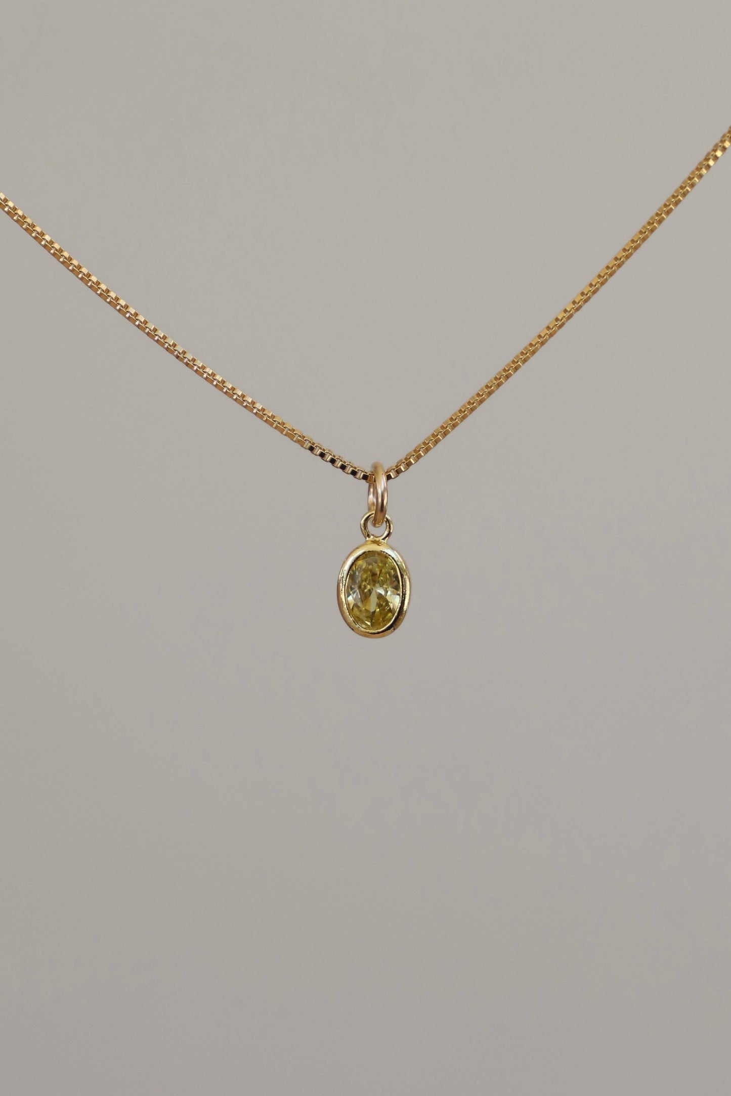 OVAL BIRTHSTONE CHARM