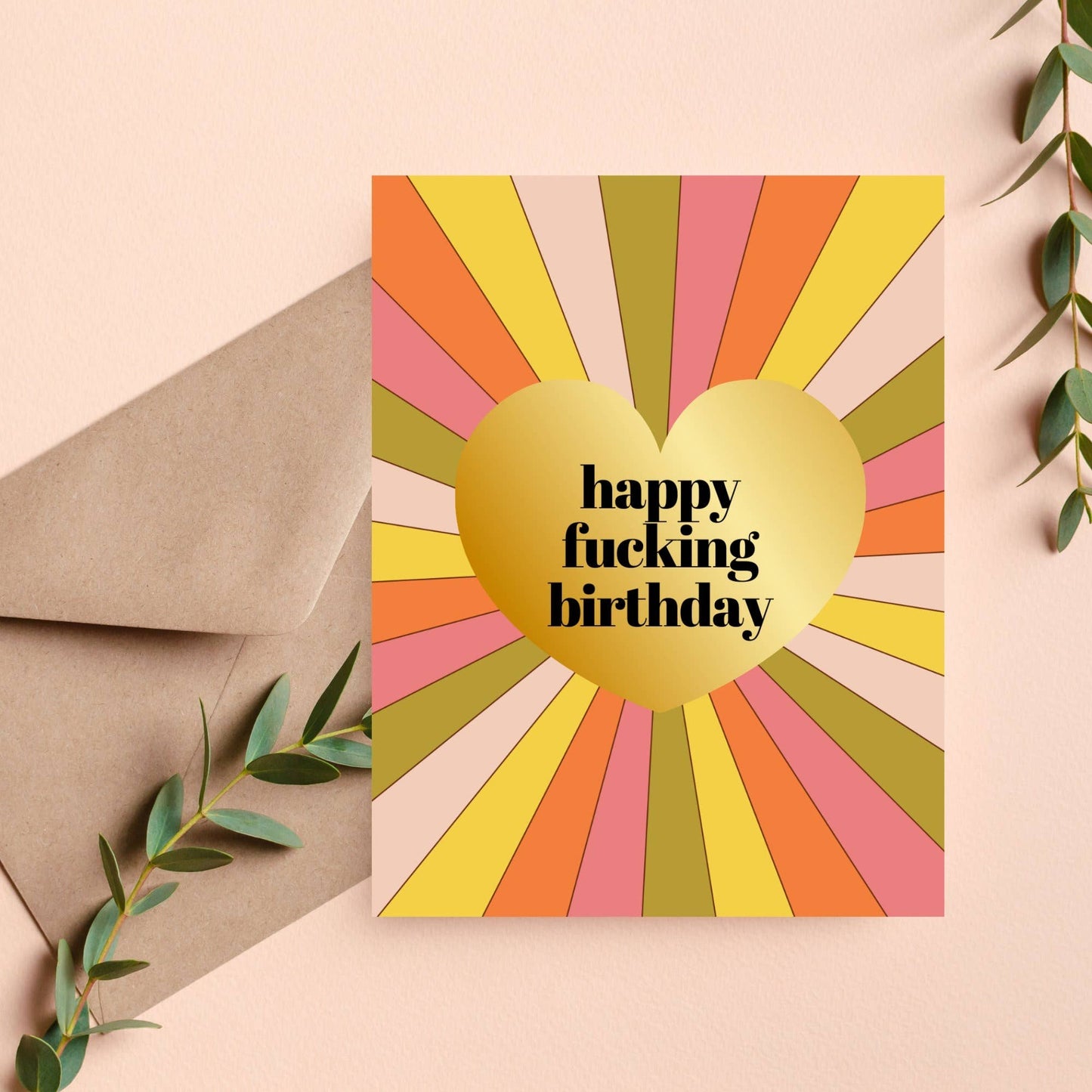 Happy Fucking Birthday Retro Card