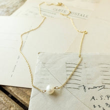 Load image into Gallery viewer, Simple Pleasures Pearl Necklace

