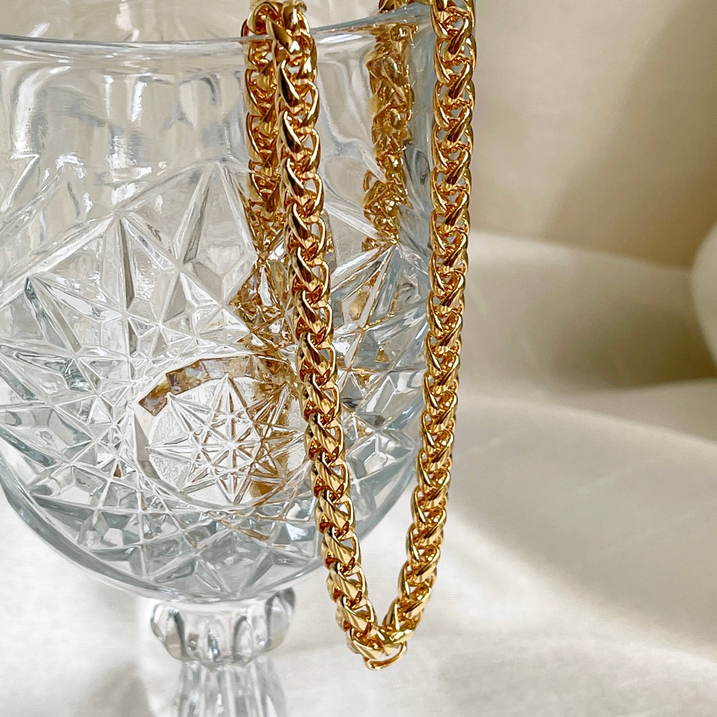 Ella rolo chain necklace, chain necklace, gold necklace