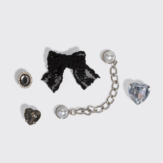 KitschPop Charms 6pc Set - Vintage Black