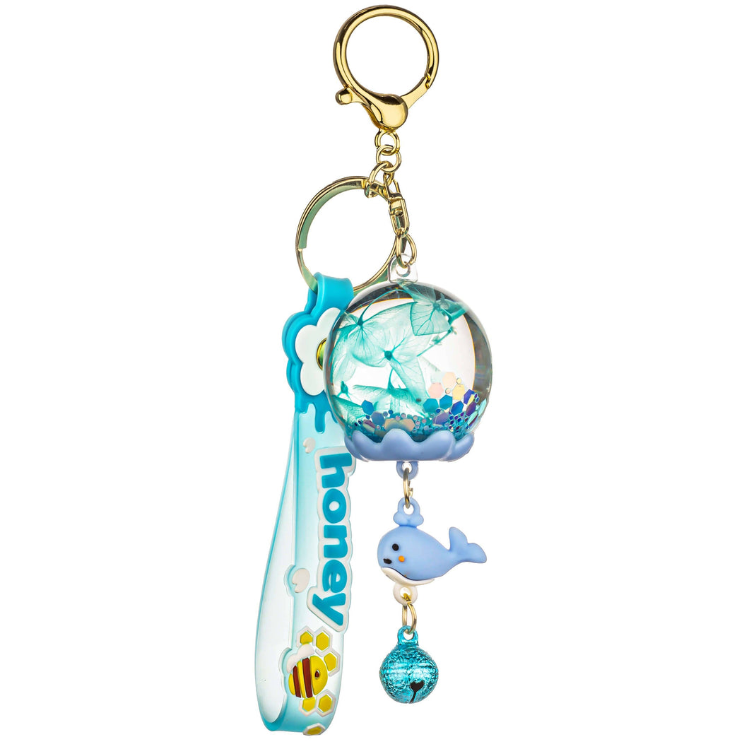 Round Lantern Liquid Effect Sensory Keychain