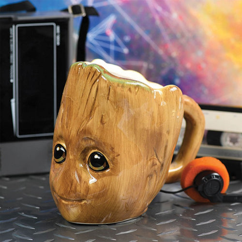 Guardians of the Galaxy Baby Groot Ceramic 3D Sculpted Mug - Front & Company: Gift Store